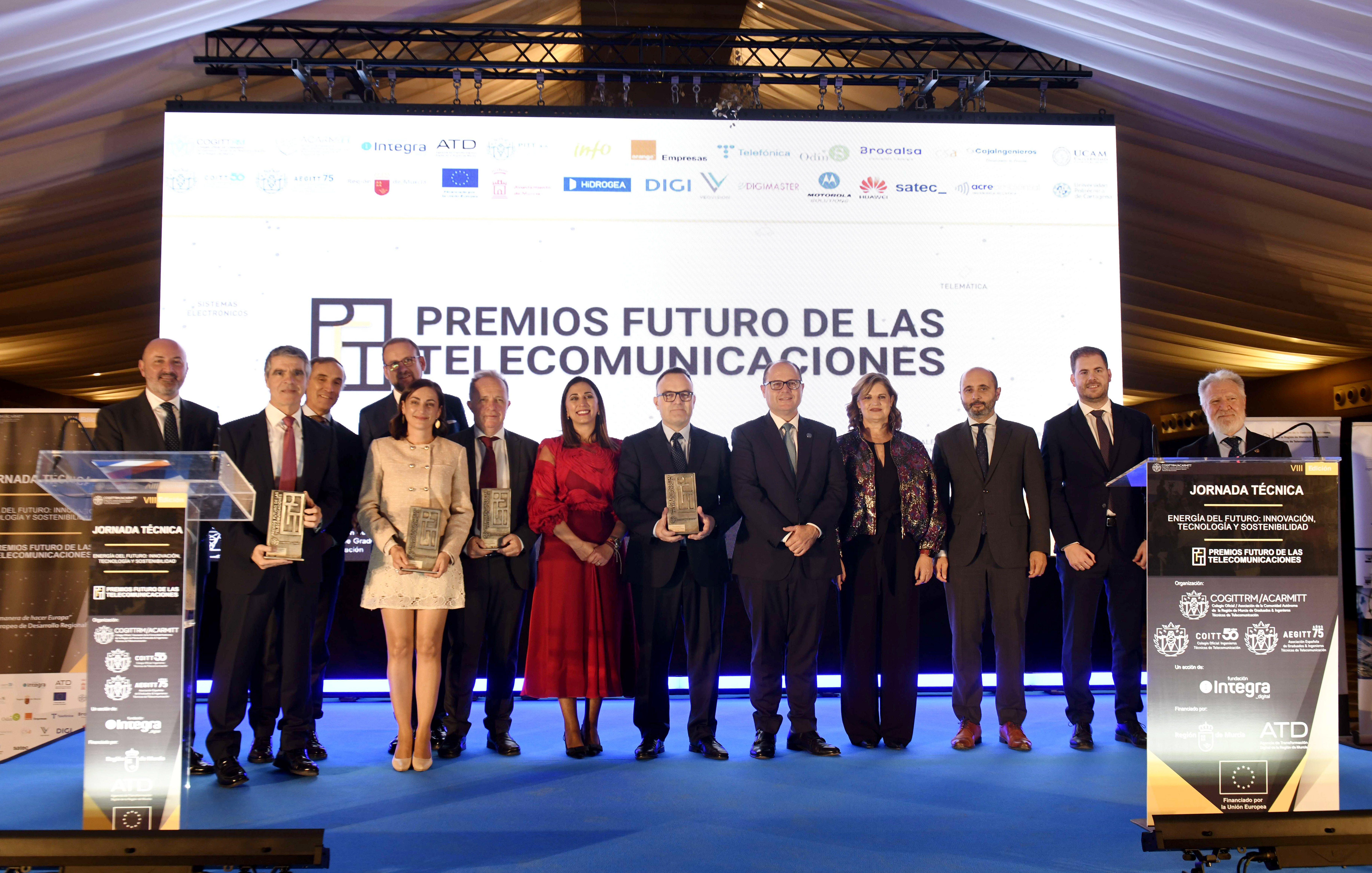 Los VIII Premios Futuro de las Telecomunicaciones reconocen al talento que impulsa la transformación digital en la Región de Murcia